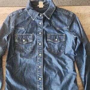 LEVIS XS DENIM SHIRT WOMEN
